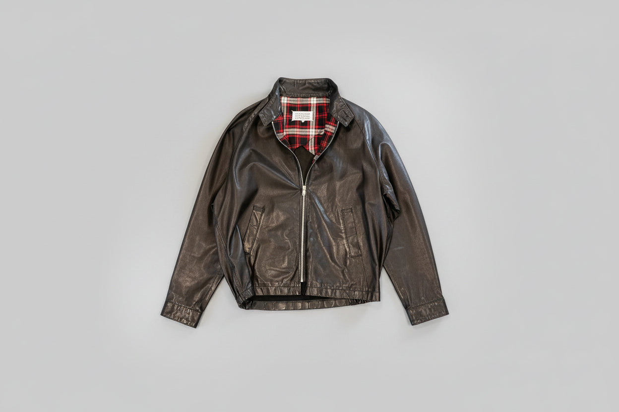 Maison Margiela Leather Harrington Jacket
