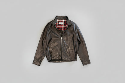Maison Margiela Leather Harrington Jacket