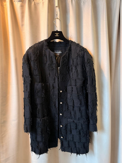 Chanel black tweed jacket