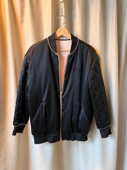 Fendi Reversible Silk Bomber Jacket