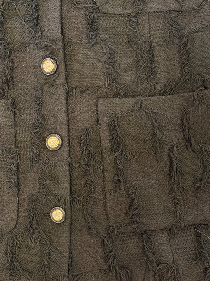 Chanel black tweed jacket