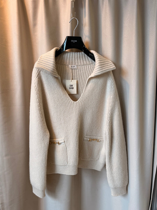 Celine Ribbed Knit Sweater