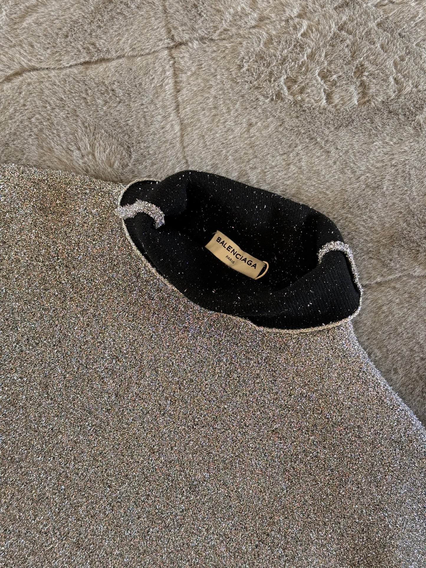 Balenciaga Metallic Turtleneck