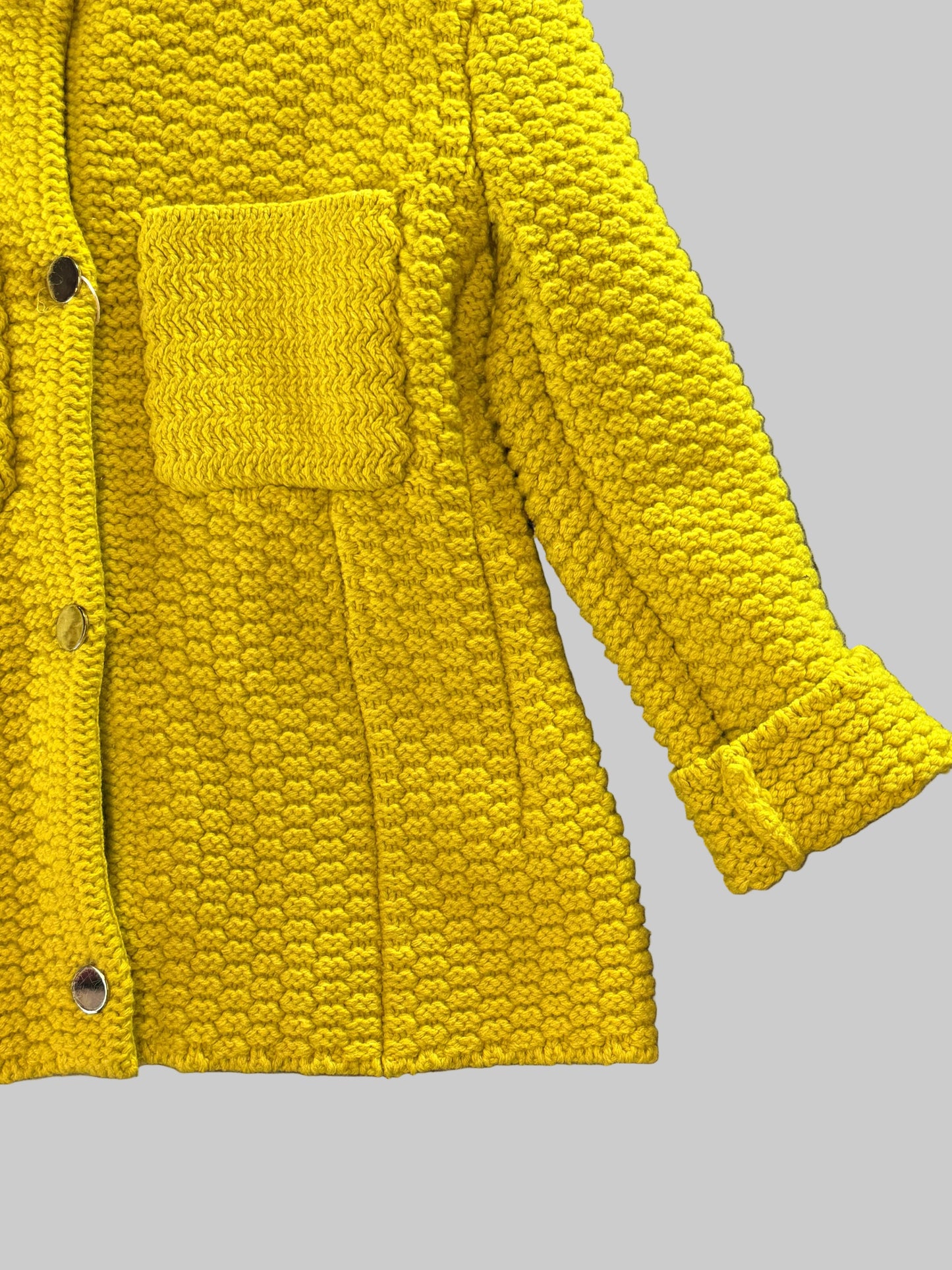 Bottega Veneta Chunky Knit Cardigan Jacket — Size Small