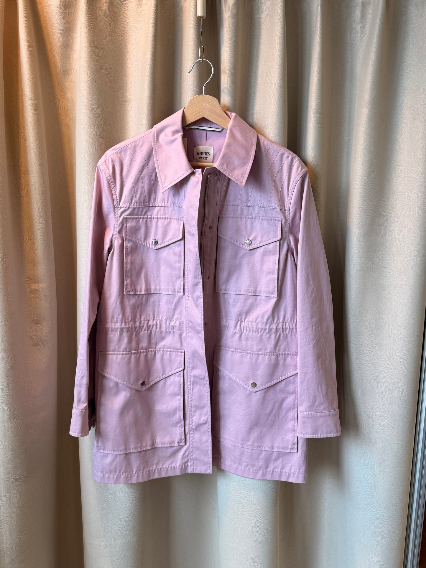 Hermès Pink Cotton Utility Jacket