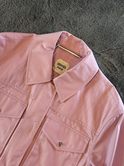Hermès Pink Cotton Utility Jacket