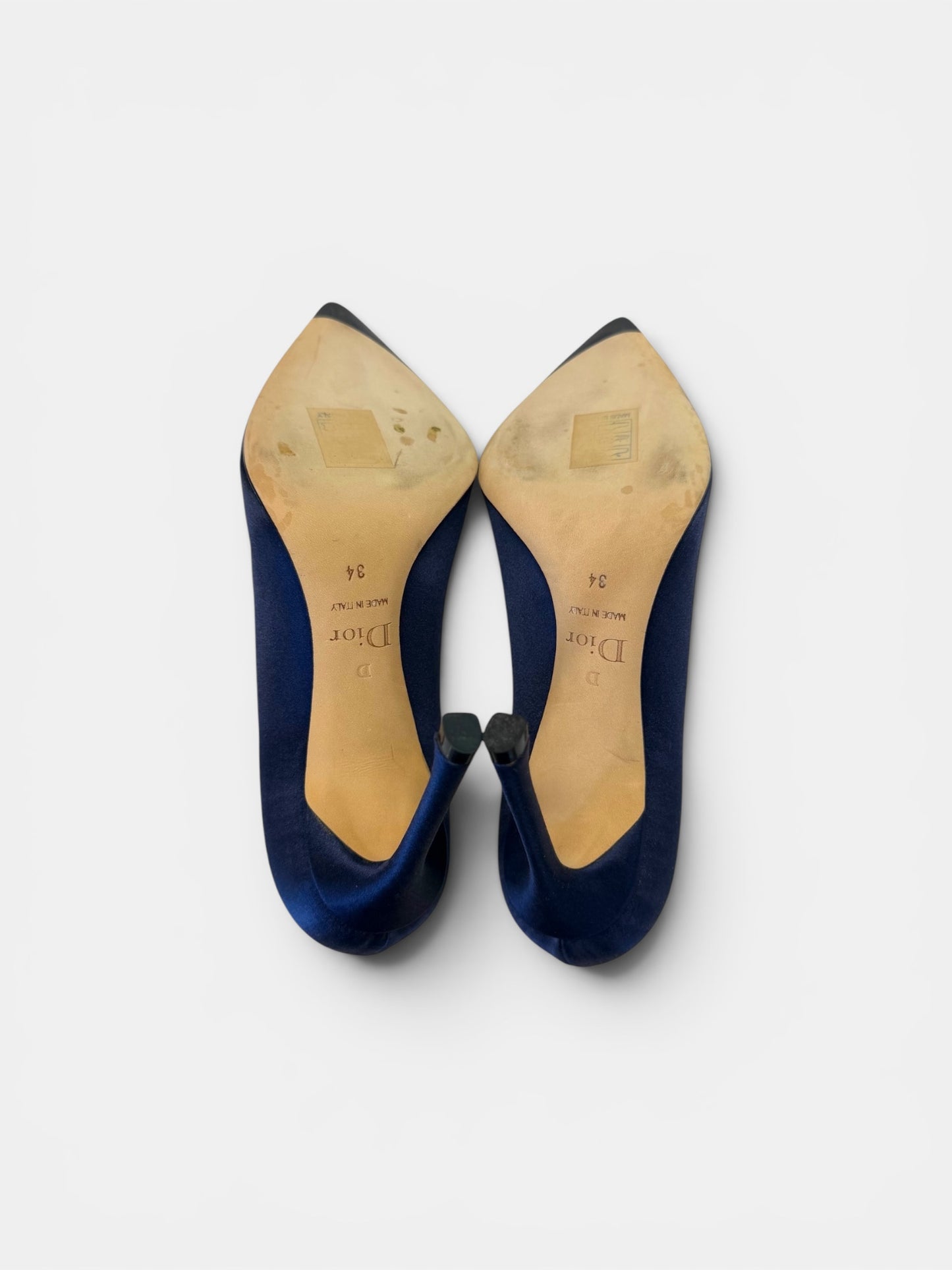 Christian Dior Satin Embellished Pump