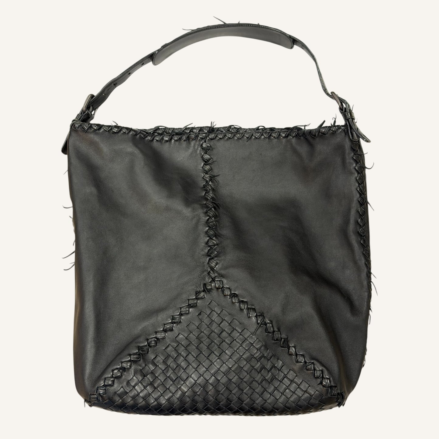 Bottega Veneta Large Intrecciato Leather Hobo Bag