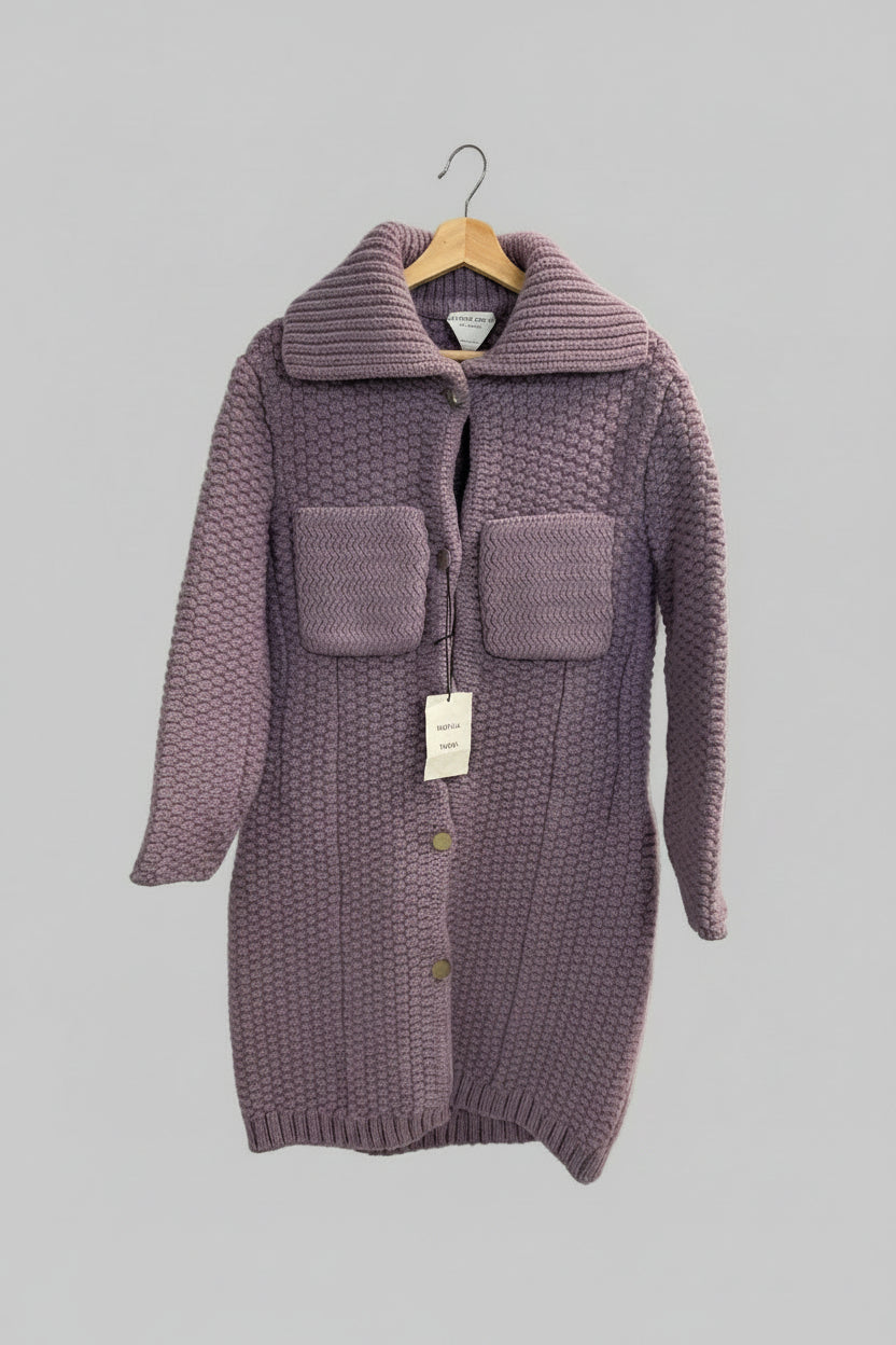 Bottega Veneta Chunky Knit Longline Cardigan — Pre Spring 2021